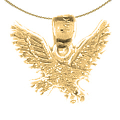 14K or 18K Gold Eagle Pendant