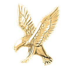 Colgante de águila de oro de 10K, 14K o 18K