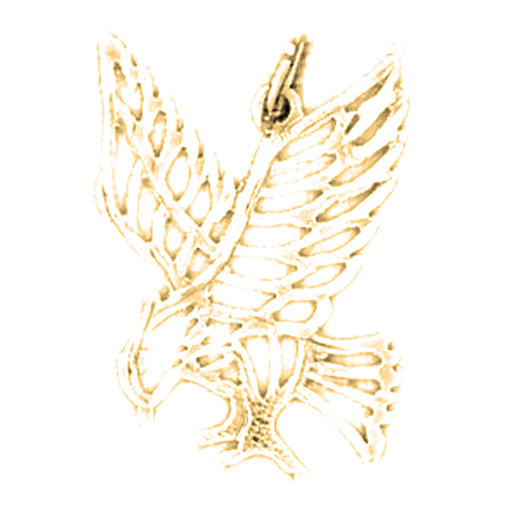 14K or 18K Gold Eagle Pendant