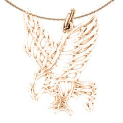 14K or 18K Gold Eagle Pendant