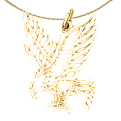 14K or 18K Gold Eagle Pendant