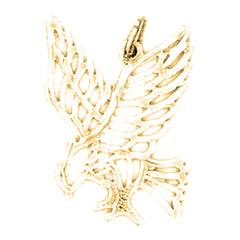 14K or 18K Gold Eagle Pendant