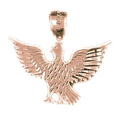 14K or 18K Gold Eagle Pendant