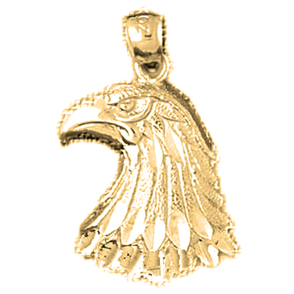 14K or 18K Gold Eagle Pendant