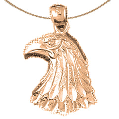 14K or 18K Gold Eagle Pendant