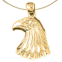 14K or 18K Gold Eagle Pendant