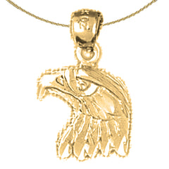 14K or 18K Gold Eagle Pendant