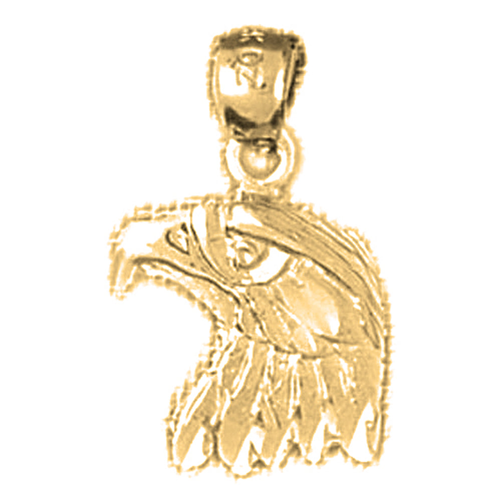 14K or 18K Gold Eagle Pendant