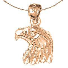 14K or 18K Gold Eagle Pendant