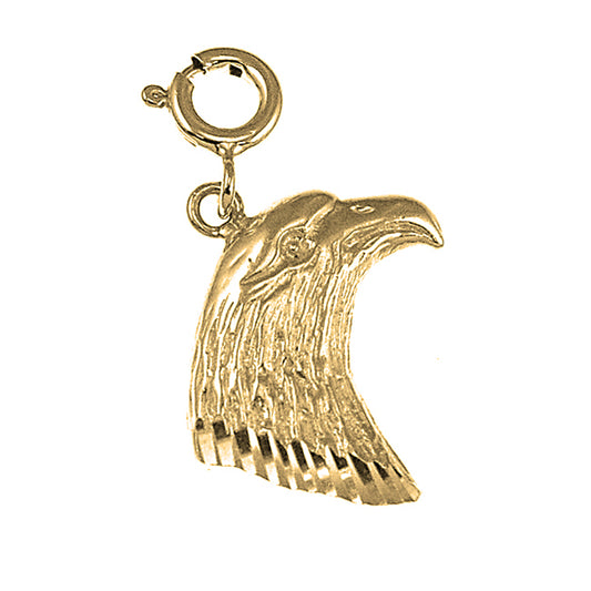 14K or 18K Gold Eagle Pendant