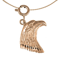 14K or 18K Gold Eagle Pendant