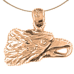 Colgante de águila de oro de 14 quilates o 18 quilates