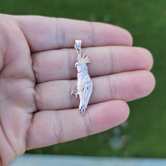 10K, 14K or 18K Gold Parrot Pendant