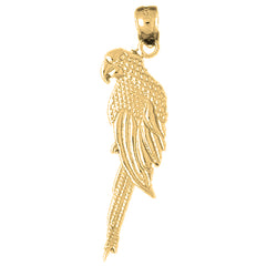 10K, 14K or 18K Gold Parrot Pendant