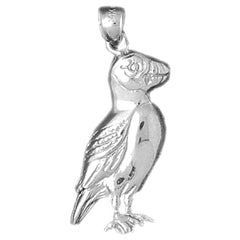 10K, 14K or 18K Gold Parrot Pendant