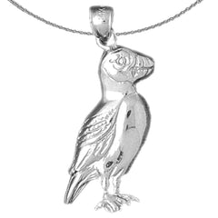 10K, 14K or 18K Gold Parrot Pendant