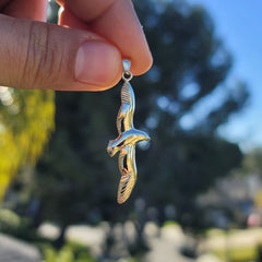 10K, 14K or 18K Gold Seagull Pendant