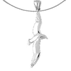 10K, 14K or 18K Gold Seagull Pendant