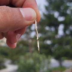 14K or 18K Gold 3D Seagull Bird Pendant