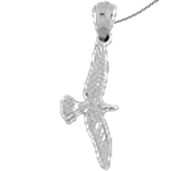 14K or 18K Gold 3D Seagull Pendant