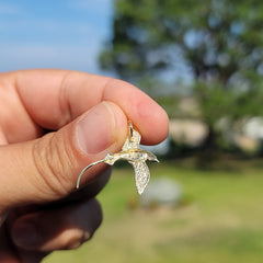 14K or 18K Gold Bermuda Longtail Bird Pendant