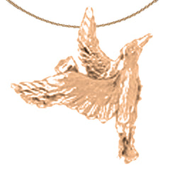 Kolibri-Anhänger aus 10 Karat, 14 Karat oder 18 Karat Gold