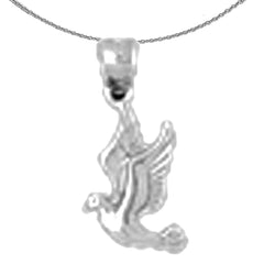 14K or 18K Gold Hummingbird Pendant