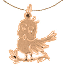 14K or 18K Gold Canary Pendant