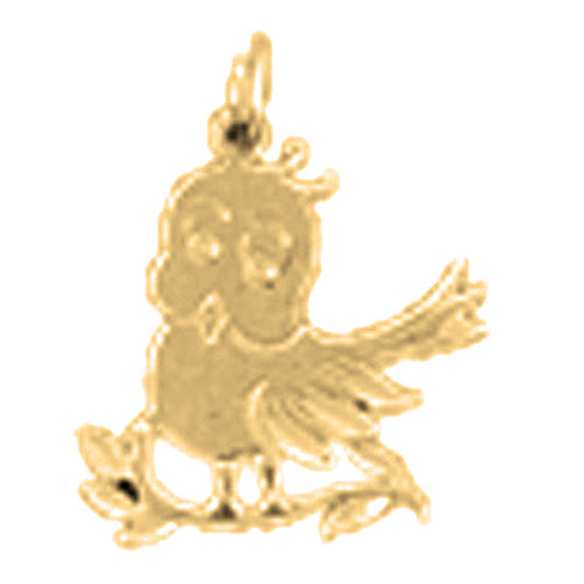 14K or 18K Gold Canary Pendant