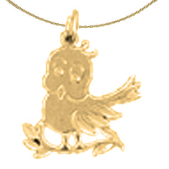 14K or 18K Gold Canary Pendant