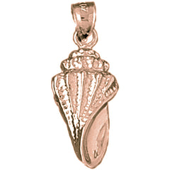 14K or 18K Gold Conch Shell Pendant