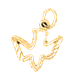 14K or 18K Gold Dove Pendant