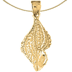 14K or 18K Gold Conch Shell Pendant