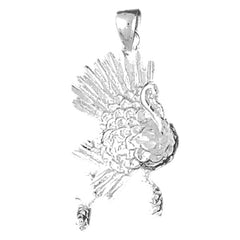 10K, 14K or 18K Gold Turkey Pendant