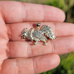 10K, 14K or 18K Gold Rooster Pendant