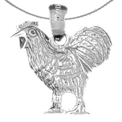 Colgante de Gallo en Oro de 10K, 14K o 18K