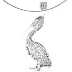 10K, 14K or 18K Gold Pelican Pendant