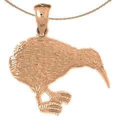 Colgante Cisne de Oro de 10K, 14K o 18K