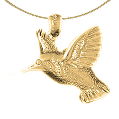 Kolibri-Anhänger aus 10 Karat, 14 Karat oder 18 Karat Gold
