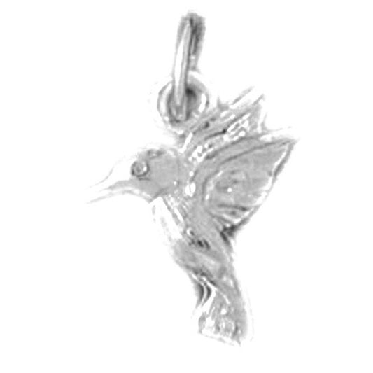 14K or 18K Gold Hummingbird Pendant