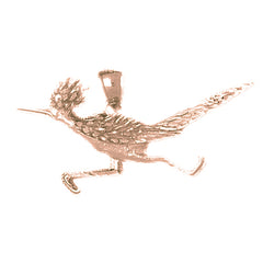 10K, 14K or 18K Gold Roadrunner Pendant