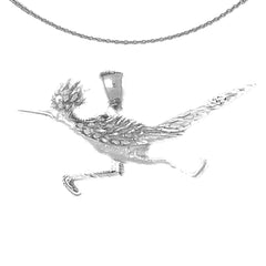 10K, 14K or 18K Gold Roadrunner Pendant