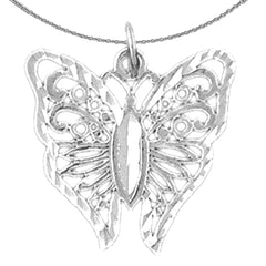 14K or 18K Gold Butterflies Pendant