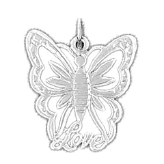 14K or 18K Gold Butterflies Pendant