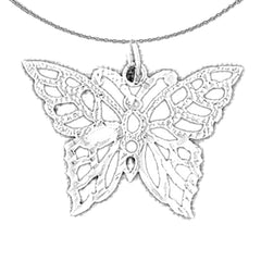 14K or 18K Gold Butterflies Pendant