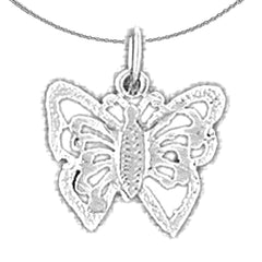 14K or 18K Gold Butterflies Pendant