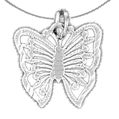 14K or 18K Gold Butterflies Pendant