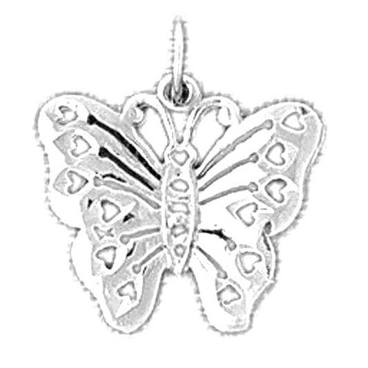 14K or 18K Gold Butterflies Pendant