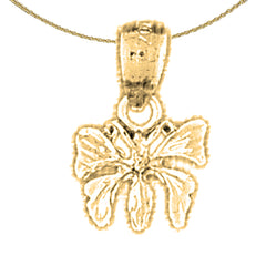 14K or 18K Gold Butterflies Pendant