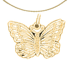 Colgante de Mariposas en Oro de 14K o 18K